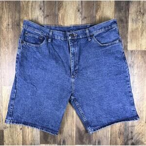 Wrangler Denim Jean Shorts 40 x 10" Baggy High Rise Classic Work Skate Vintage .